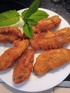 Una foto de Pollo en adobo con tempura
