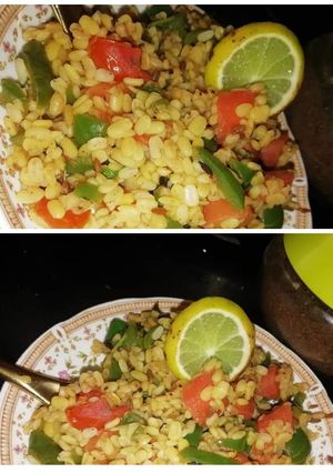 A picture of Healthy moong dal chaat.