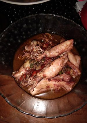 Foto resep Cumi asin pedas