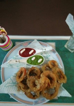 A picture of Vegetable rings.