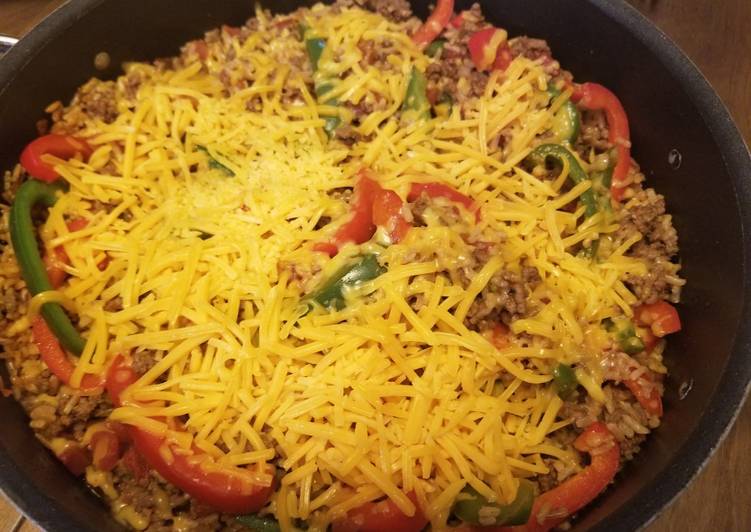 Simple Way to Make Any-night-of-the-week Beef and Pepper Skillet