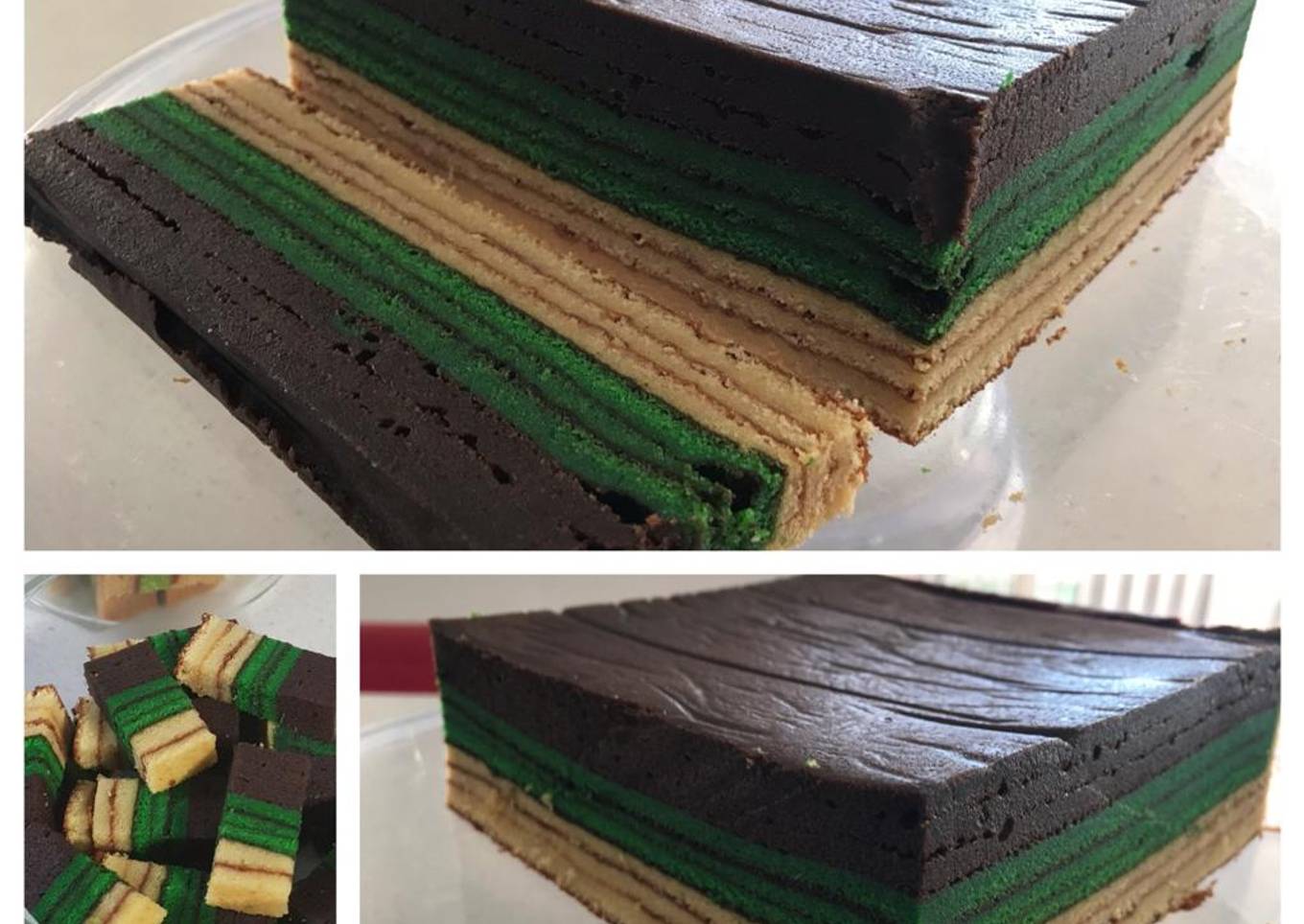 Coffee Pandan Layer Cake