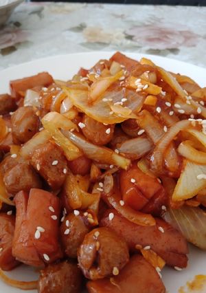 Foto resep Bakso sosis teriyaki red