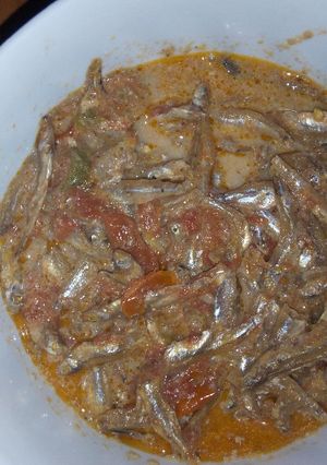 A picture of Omena cooked with milk.