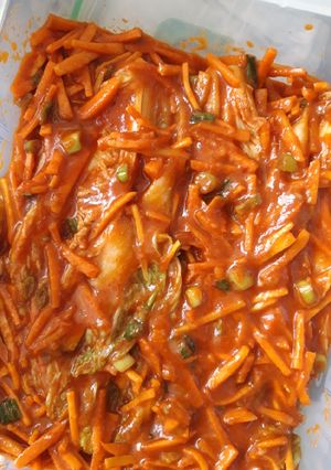 Foto resep Kimchi simpel (tanpa cabe bubuk)