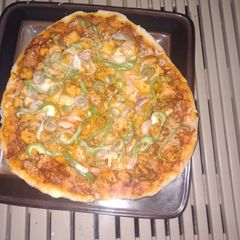 A picture of Home made pizza 🍕 Without oven.