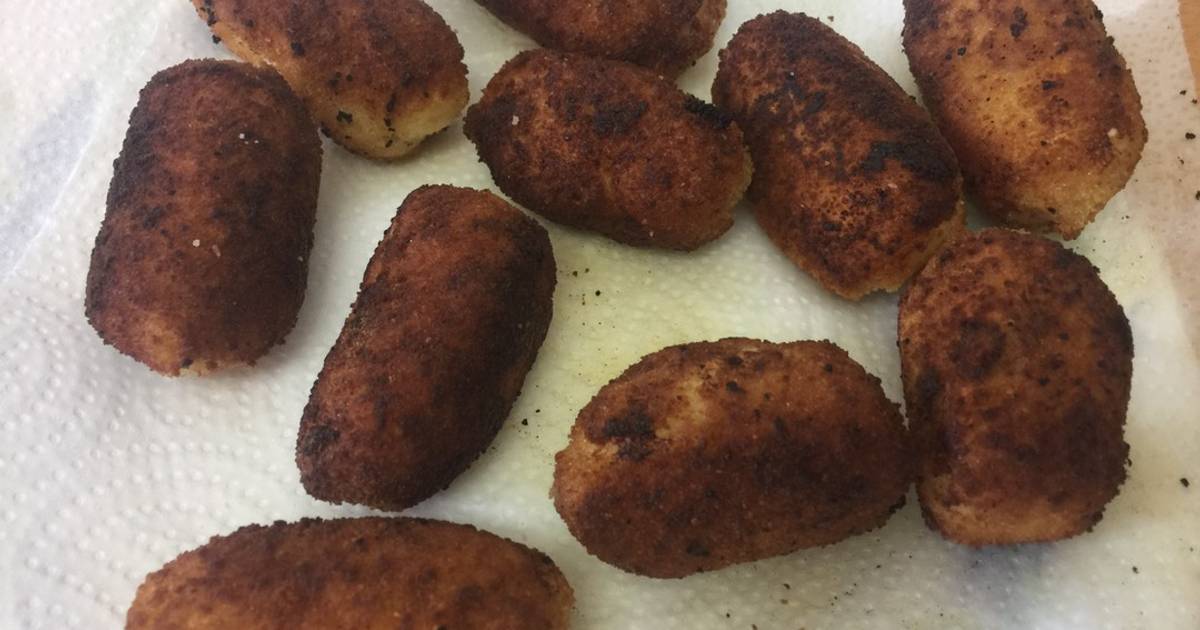 Croquetas de jamón ibérico caseras Receta de Ane Cookpad