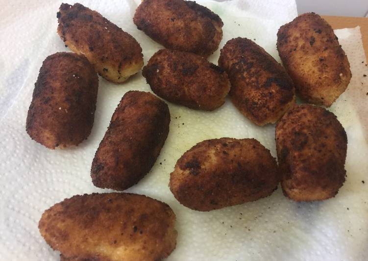 Croquetas de jamón ibérico caseras