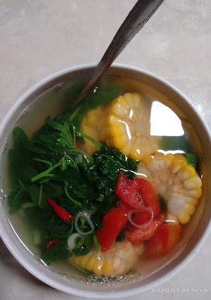 Foto resep Bening bayam jagung