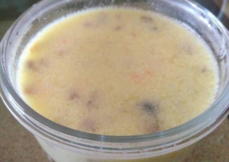 Sticky corn mushroom soup. untuk anak alergi