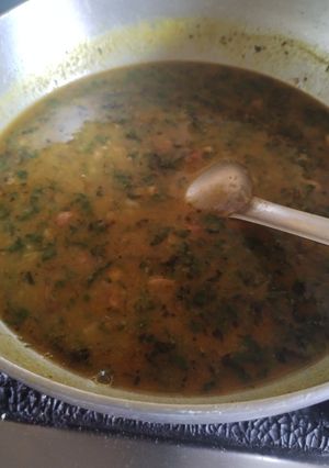A picture of Dal palak.