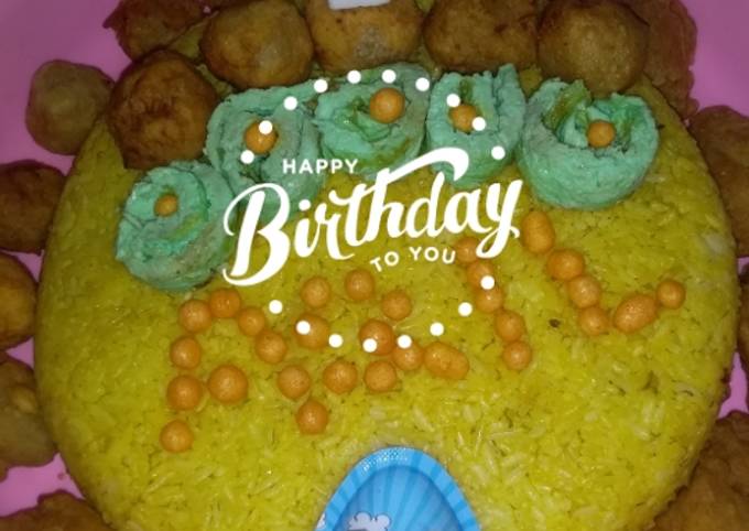 Resep: Nasgor Ultah ala mama aQil 😁 Istimewa