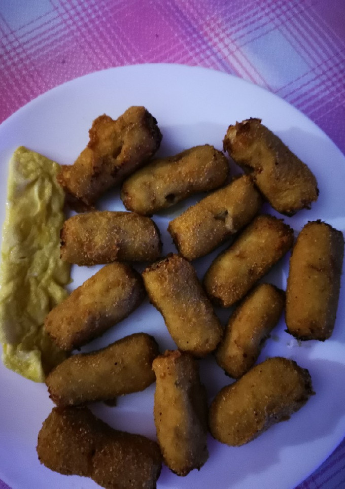 Una foto de Croquetas caseras de pollo y jamón