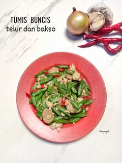 Foto resep Tumis Buncis Telur dan Bakso