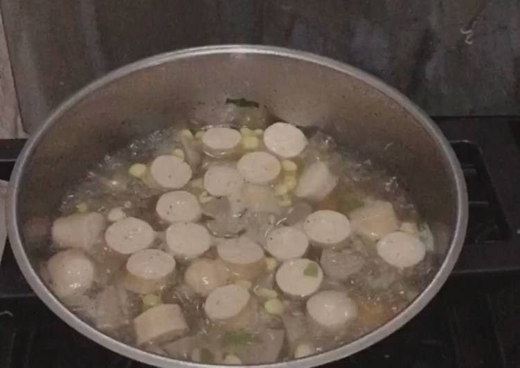 Cara Gampang Menyiapkan Soup Sosis Bakso Anti Gagal
