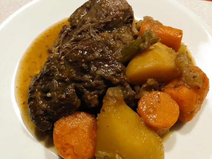 Recipe Pot roast with balsamic and mustard the So Delicious Perfect