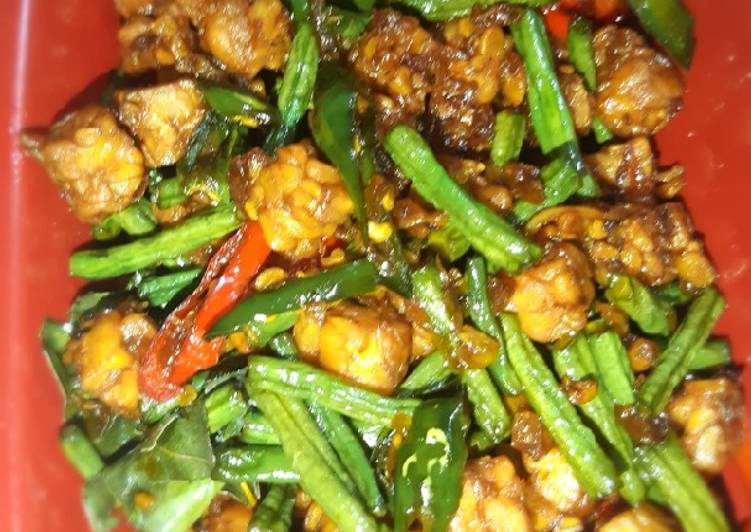 Resep Orek Basah Tempe Kacang Panjang, Enak Banget