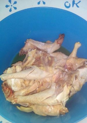 A picture of Slow-roast free range chicken.