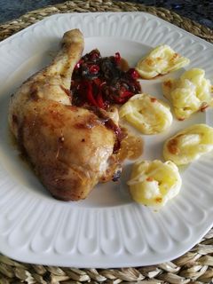 Una foto de Pollo al horno