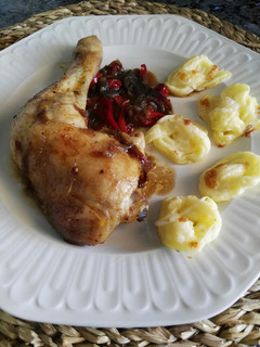 Una foto de Pollo al horno