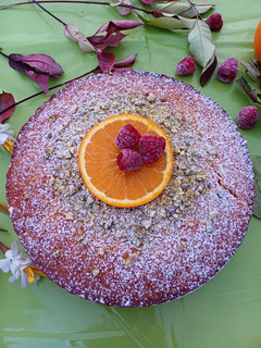 Una foto de Bizcocho de naranja