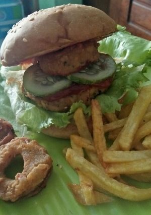 Foto resep Burger Tempe