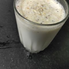 A picture of Hot badam milk.