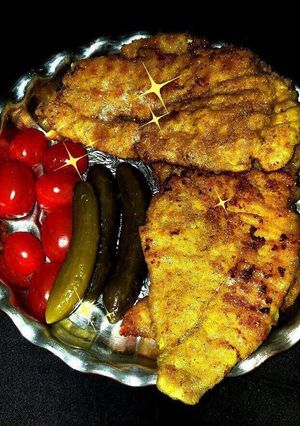 عکسی از دستور فیله مرغ سوخاری