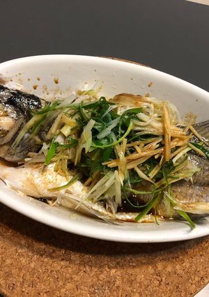 我最愛吃的清蒸鱸魚 的食譜成品照片