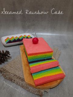Foto resep Steamed Rainbow Cake Ny Liem