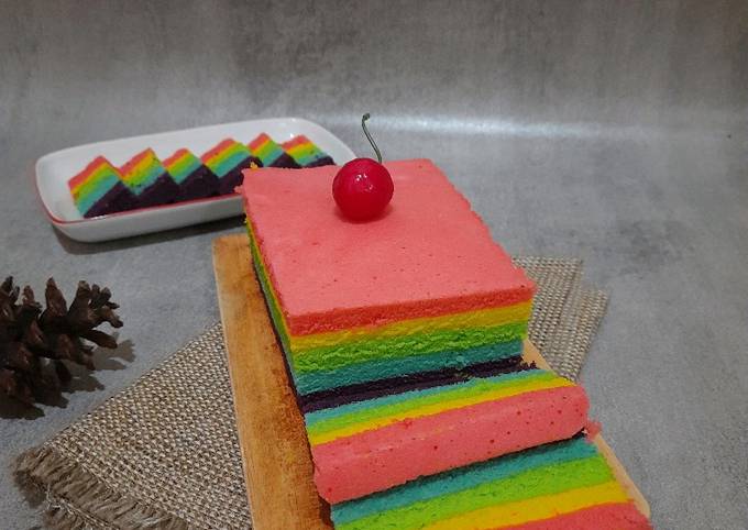 Steamed Rainbow Cake Ny Liem