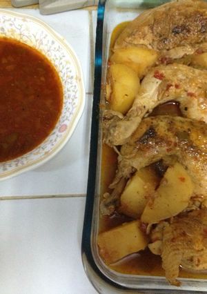 صورة لوصفة فروج(دجاج) مسحب