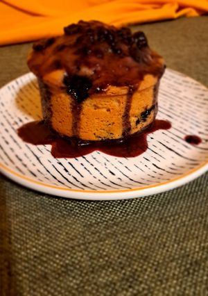Una foto de Torta de yogur y arándanos 🫐