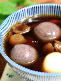 ♨ 薑汁桂圓黑糖湯圓 ♨ 的食譜成品照片