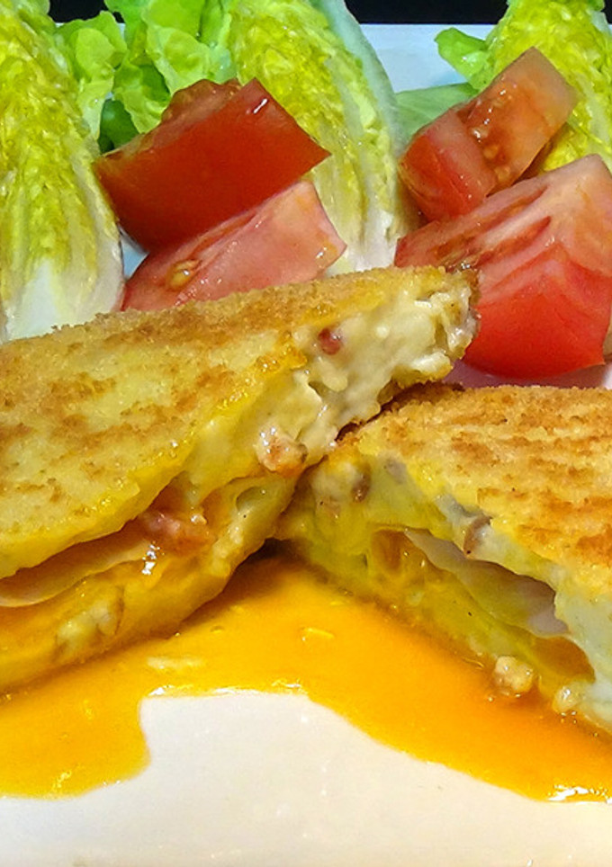 Una foto de Huevos al Cielo con jamón