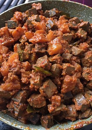 Foto resep Sambal kentang ati goreng padang