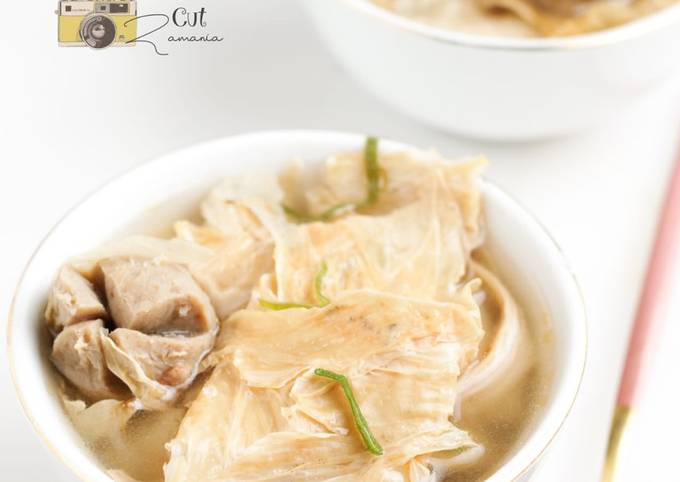 Resep Sup baso kembang tahu, Lezat