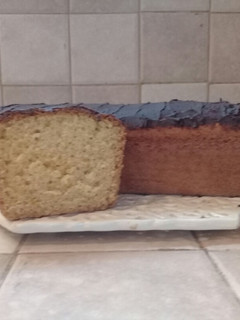 Una foto de Budín de naranja con cobertura de chocolate