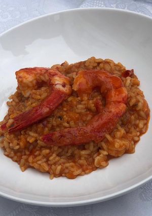 Una foto de Arroz meloso de carabineros