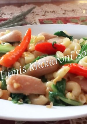 Foto resep Tumis Makaroni Sosis