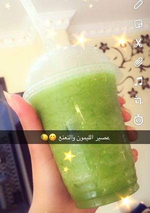 صورة لوصفة عصير الليمون والنعنع