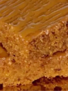 صورة لوصفة بسبوسه الحليب المحمص بالكراميل