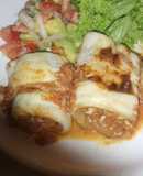 Rollitos de berenjenas rellenas de atún