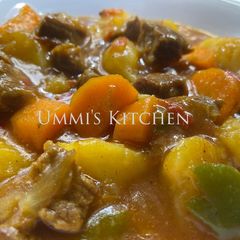 Easy stewed beef potatoes A picture of Easy stewed beef potatoes.