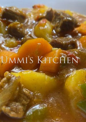 A picture of Easy stewed beef potatoes.