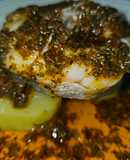 Merluza con salsa chimichurri