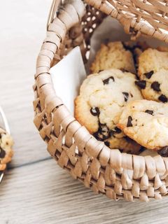 Une photo de Cookies noix de coco/chocolat