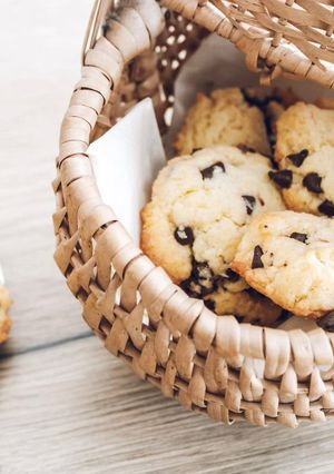 Une photo de Cookies noix de coco/chocolat