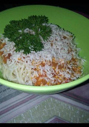Foto resep Spagetti chicken bolognese