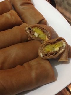 Foto resep Dadar gulung pisang coklat keju